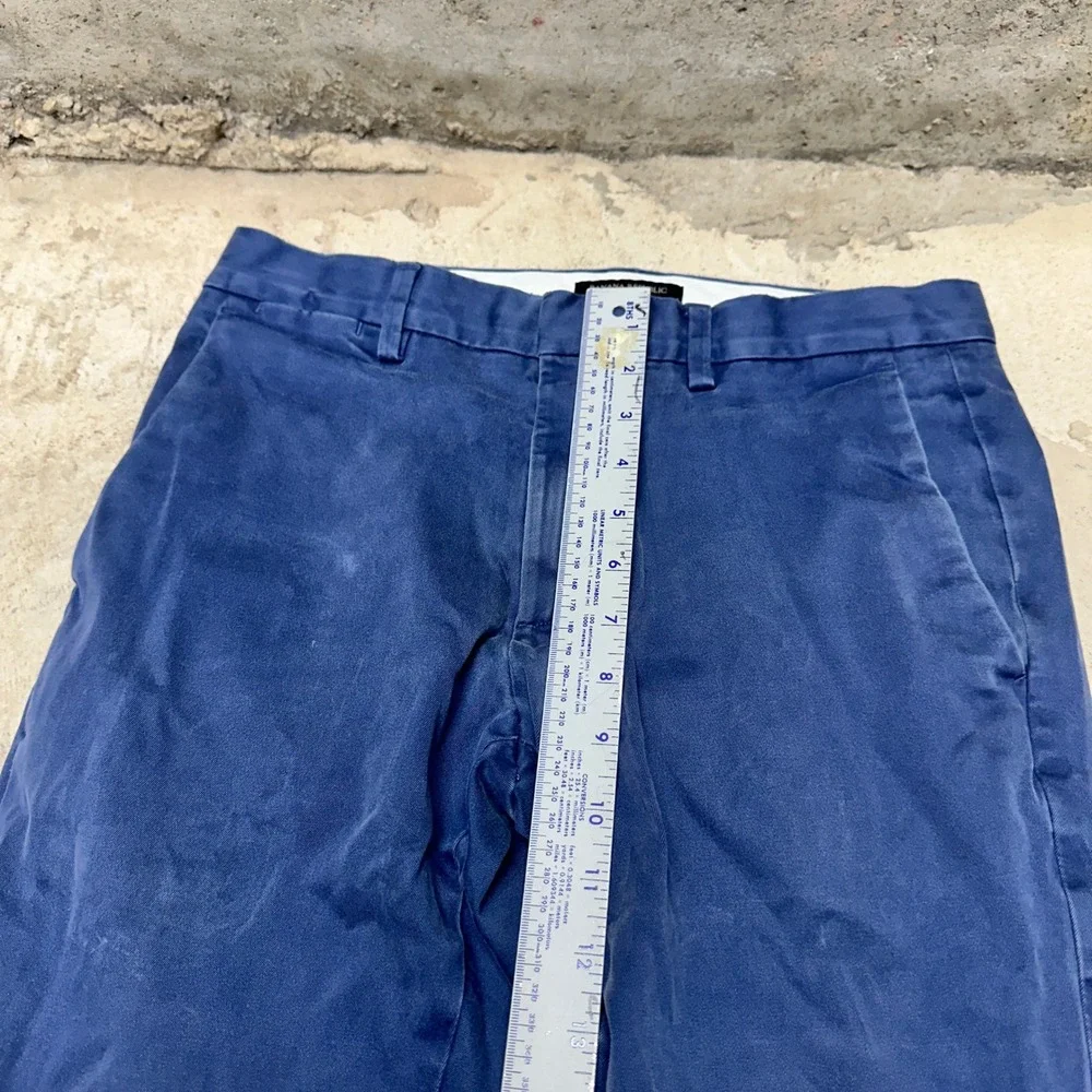 Banana‎ Republic Aiden Slim Fit Chinos Pants Blue Mens 30x32 Flat Front Casual